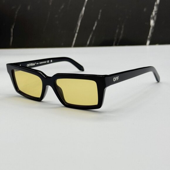 NEW OFF-WHITE OERI13A WARREN 1018 SUNGLASSES UNISEX SQUARE HAVANA EYEWEAR - Picture 1 of 9